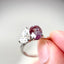 Toi et Moi Ring with Lab-grown Alexandrite