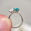 Toi et Moi Ring with Lab-grown Paraíba