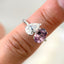 Toi et Moi Ring with Lab-grown Sapphire