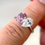 Toi et Moi Ring with Lab-grown Sapphire